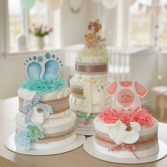 Flotte babyshower blekager i flere farver til både drenge, piger 